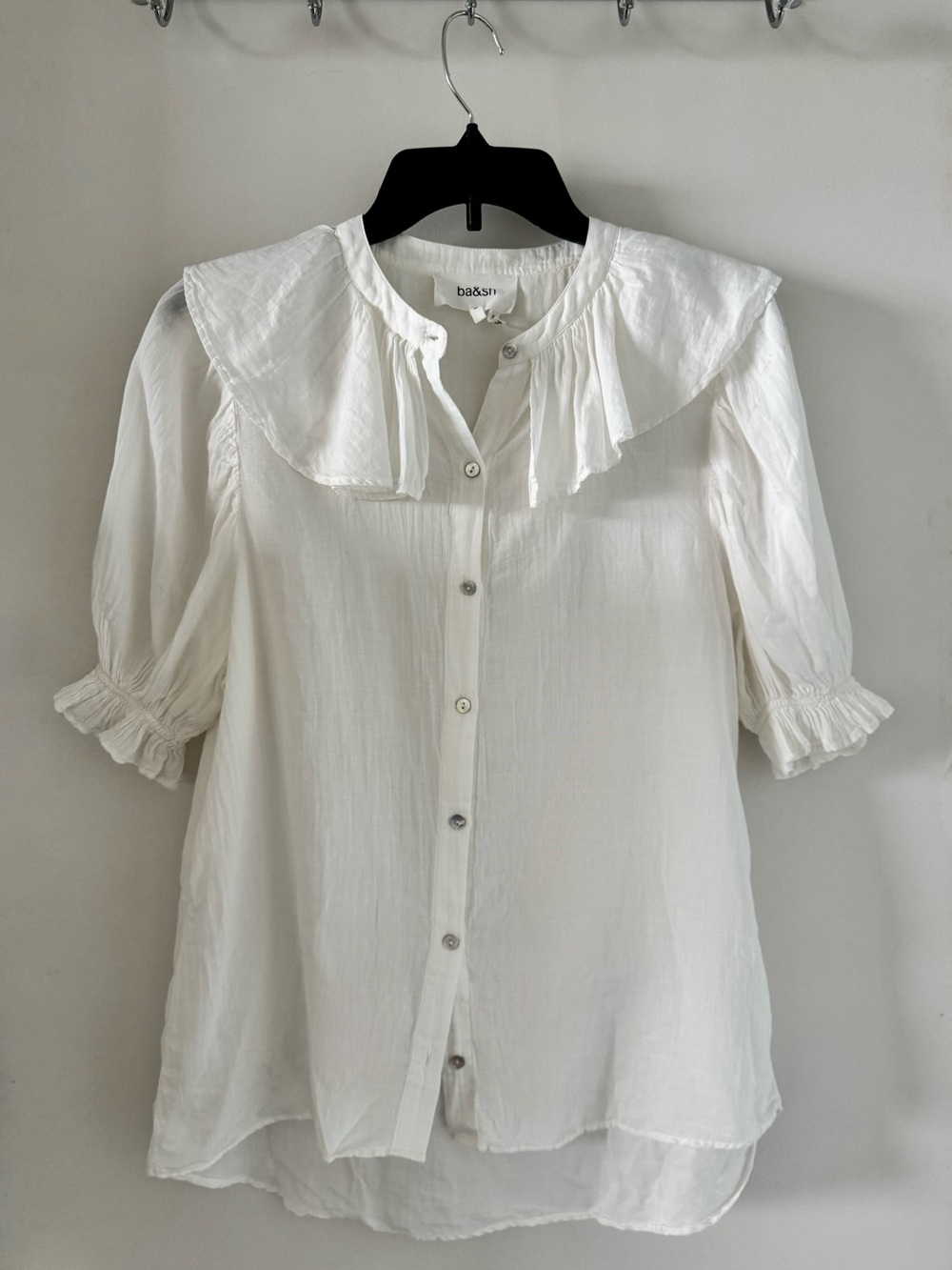 Ba&sh Tamaris Ruffled Button-Down Shirt - Picture 5 of 11